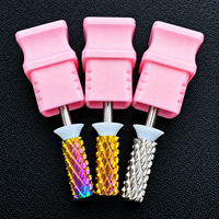 Têtes de ponçage pour ongles en carbure de tungstène de qualité supérieure, colorées, forme personnalisée, outils professionnels pour salon de manucure