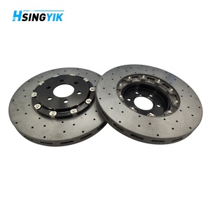 Disque de frein en céramique carbone avant Hsingyik pour <span class=keywords><strong>Dodge</strong></span> <span class=keywords><strong>Viper</strong></span> <span class=keywords><strong>SRT</strong></span> V10 5290394AA Mise à niveau 355X32MM à 370X34MM - Product Image 5