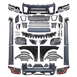 Kit de carrocería de coche de plástico PP de alta calidad para Range <span class=keywords><strong>Rover</strong></span> Sport L494 2014-2017 actualización a estilo <span class=keywords><strong>SVR</strong></span> <span class=keywords><strong>2022</strong></span> incluye luces de parachoques automático - Product Image 1