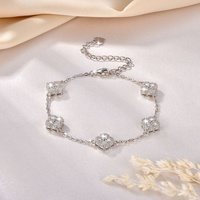 Bracelet Adodo Classic Fashion Jewelry en cuivre écologique plaqué or 14 carats, sans nickel, sans plomb, micro-pavé, 2,5 mm, moissanite VVS
