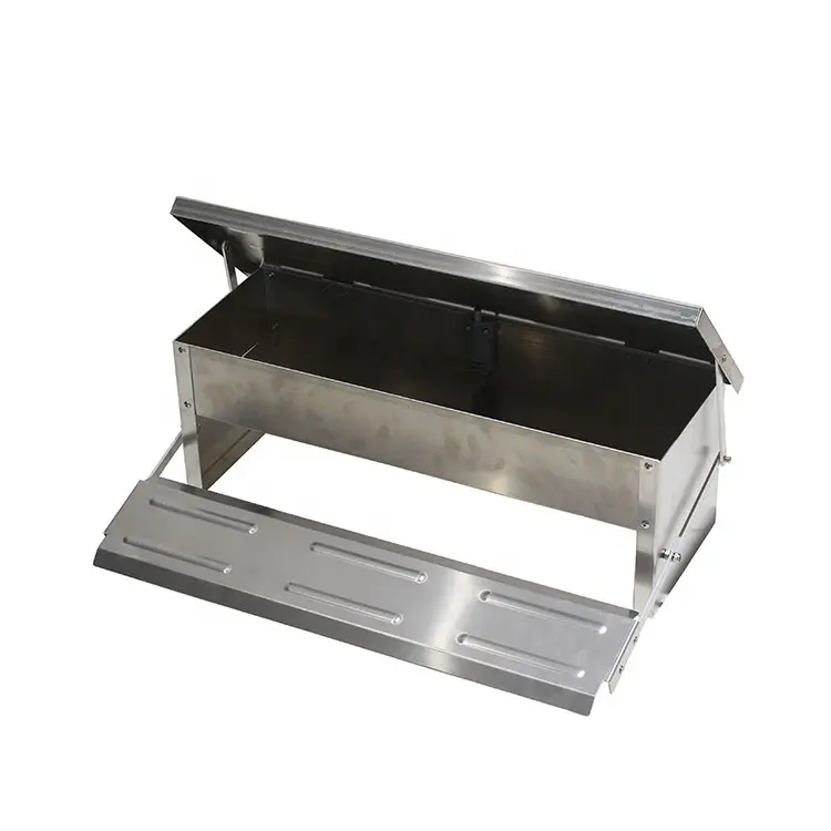 Cinta de correr automática de Metal galvanizado para exteriores, alimentador de pollo, aves de corral