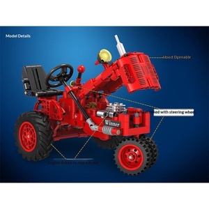 <span class=keywords><strong>Tracteur</strong></span> mécanique <span class=keywords><strong>John</strong></span> <span class=keywords><strong>Deere</strong></span> Classic modèle 7070, construction en blocs de construction à petites particules en plastique ABS pour enfants - Product Image 2