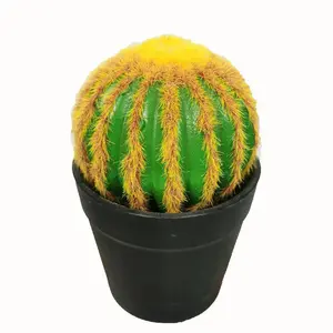 नकली काँटेदार नाशपाती Cactuspot नकली फूल घर की सजावट के सेट संयोजन सहारा गहने कृत्रिम हरे पौधे