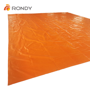 Toile de soudage en fibre de verre enduite ignifuge Sac en PVC Tissu satiné Autre tissu Tissé ignifuge Uni Orange 550 C 2m - Product Image 6