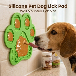 Custom Multifunction Calming Slow Feeder Licking Mat and Bath <b>Massage</b> Silicone Pet <b>Dog</b> Lick Pad Wall Mounted Lick Mat - Product Image 1