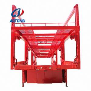 Hotshot squelette tandom 40ft 20ft 45 ft gosse cou lit plat remorque rail plat remorque pour tracteur - Product Image 6