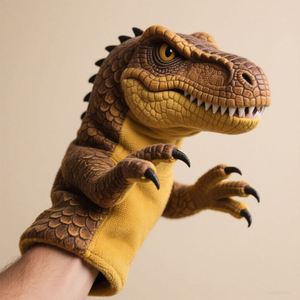 Personalized Plush Dragon Hand Puppet Factory Direct Sales Hand Puppet Dinosaur Popular Dinosaur Hand Puppet Full Body Trex - Product Image 1