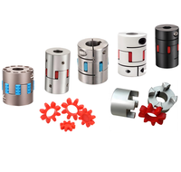 Vente directe usine OEM : Accouplement araignée à mâchoires en alliage d'aluminium, OD 120 mm, ID 22-65 mm, longueur personnalisable, type pince, pour transmission de moteur