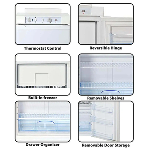 Réfrigérateur/Congélateur portable 3-en-1 de 100 L pour camping et usage domestique, alimenté au gaz naturel - Product Image 4