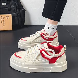 Zapatillas Deportivas Blancas con Suela Gruesa para Hombre, Estilo Otoño 2025, Forro de Malla Deportiva, Antideslizantes, Casuales - Product Image 6