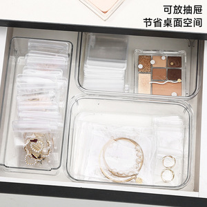 PVC Transparent Jewelry Storage Bag 12x8cm Sealable Durable For Earrings <b>Necklaces</b> Bracelets Packaging - Product Image 3