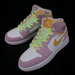 Nuovi Lacci per Scarpe Fluorescenti con Effetto Splash-ink in 8 Colori, Larghezza 8mm, Lunghezza 120-160cm, Lacci Piatti Stampati per Sneakers - Product Image 3