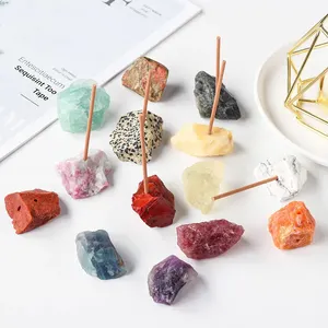 Irregular Ceramic Incense Holder Raw Stones for Incense Sticks Holder palo Santo Sticks White sage Sticks Oil Painting Landscape