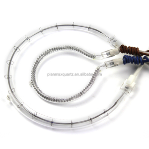 Longitud de onda 230V 200W Lámpara de calor circular Elemento calefactor de cuarzo Bombillas calefactoras infrarrojas - Product Image 1