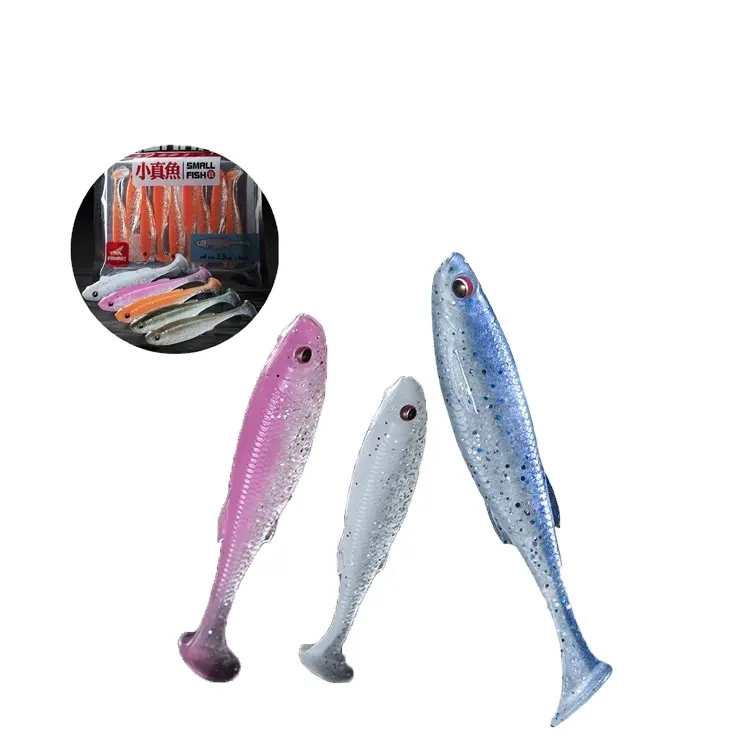 Produk Baru T-tail Worm T Tail Umpan Kecil Shad Umpan Pancing Plastik Lembut