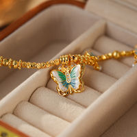 Collier pendentif papillon en alliage de zircon TANGPEI, bijoux de mode