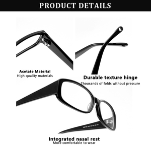 Sunray Thick <b>Frame</b> Full Rim Oversized Acetate Handmade Lightweight Durable Modern Unisex Demo Lens Optical Eyeglasses <b>Frames</b> - Product Image 5