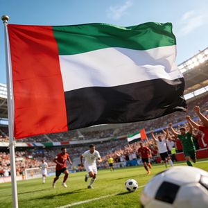 Drapeau national des Émirats arabes unis (EAU) Heysey 3x5FT en polyester, impression numérique, séchage rapide, modèle de bannière des pays du Moyen-Orient - Product Image 1