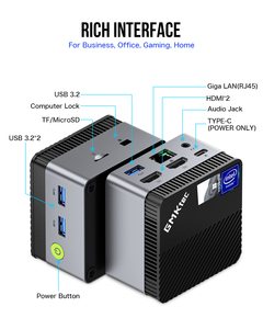 GMKtec G5 Intel Celeron N97 Mini PC 4-core 4-thread 12GB <strong>DDR5</strong> on Board 512GB/1TB SSD Mini Computer PC Mini Desktop Computer PC - Product Image 5