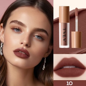 ลิปกลอสแบบฉลากส่วนตัว วีแกน เนื้อแมทท์ สีนู้ด 10 สี กันน้ำ ลิปกลอสเนื้อฉ่ำ ขายส่ง - Product Image 1