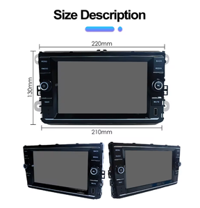 Autoradio Android 8 pouces pour VW Passat B8 <span class=keywords><strong>Golf</strong></span> Mk7 T-Cross Jetta Tiguan Polo 2019-2021 Stéréo multimédia automobile Navigation - Product Image 3