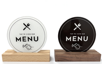 Carte de menu numérique NFC à toucher pour consulter, étanche, 13,56 MHz, commande sans contact, pour restaurants, hôtels, fournisseur en gros, stock disponible, prêt à expédier