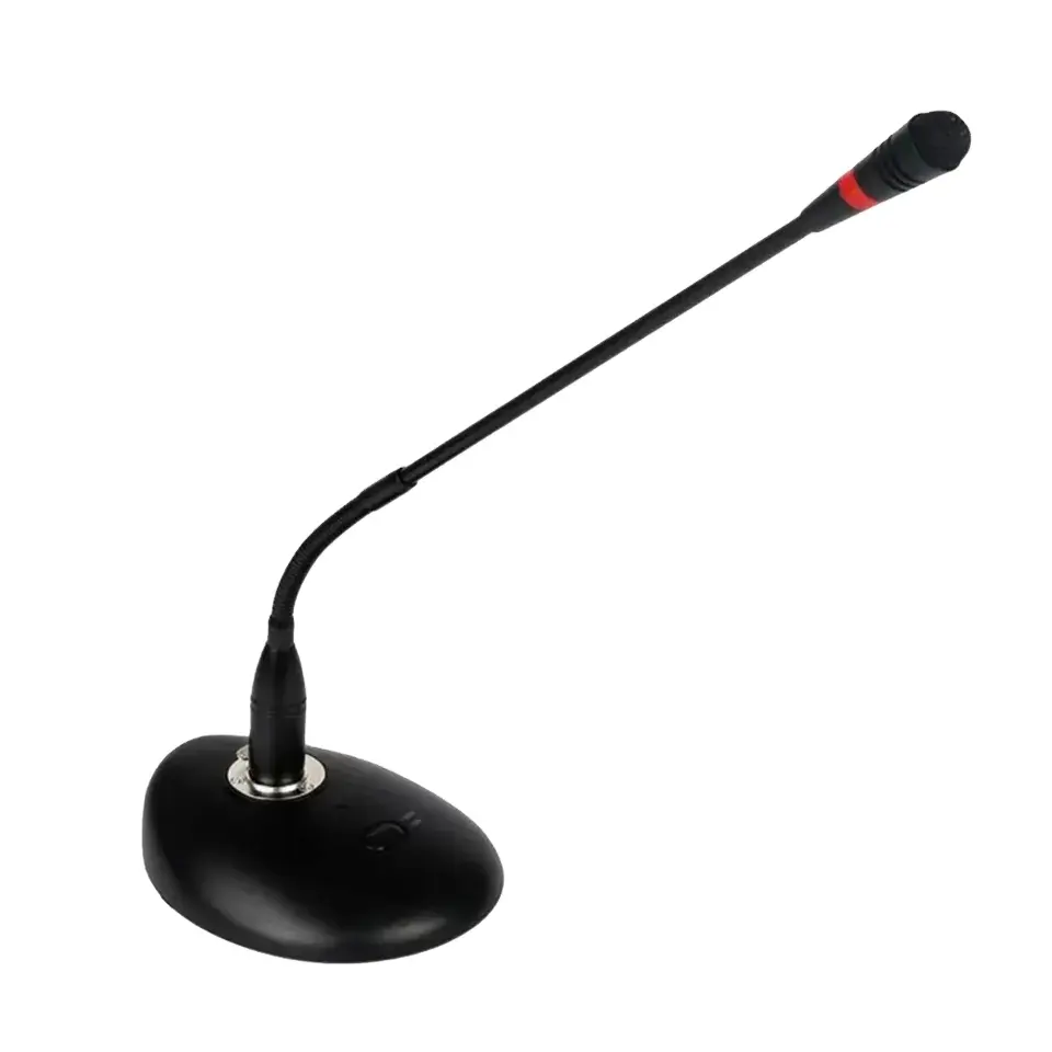 low cost portable table micro usb wired audio conference microphone gooseneck mic stand with xlr to speaker for meeting room