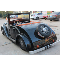 Offre Spéciale : Voiture Électrique Vintage, Alimentée par Batterie, Style Rétro, Idéale pour Petites Balades en Station Balnéaire