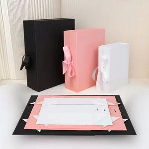 Caja de Regalo de Cartón Plegable con Cinta y Logotipo Personalizado, Caja de Embalaje con Cierre Magnético para Zapatos y Ropa, Caja de Regalo para Días Festivos - Product Image 4