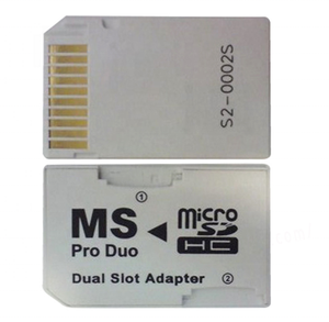 CR-5400 CR5400 Đầu Đọc Thẻ Cho <span class=keywords><strong>PSP</strong></span> TF SD <span class=keywords><strong>Card</strong></span> Sang MS Pro Duo Bộ Chuyển Đổi 2 Khe Cắm - Product Image 3