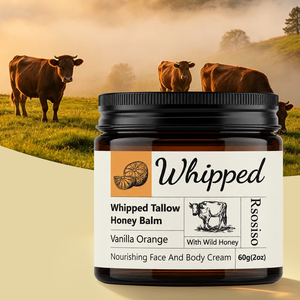 Beurre corporel et visage au suif de bœuf naturel fouetté avec huile d'olive biologique et <span class=keywords><strong>miel</strong></span> brut <span class=keywords><strong>pour</strong></span> une nutrition intense de <span class=keywords><strong>la</strong></span> <span class=keywords><strong>peau</strong></span> et une texture lisse - Product Image 1