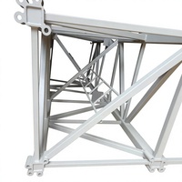 Cadre d'ancrage de grue OEM personnalisé en acier haute résistance Q355B, revêtement gris clair antirouille, ajustement universel QTZ5013/6012 pour la construction