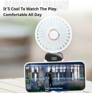 Mini ventilador portátil de mano con batería, ventiladores personales pequeños y ligeros con 3 velocidades y ventilador de pestañas recargable por USB - Product Image 2