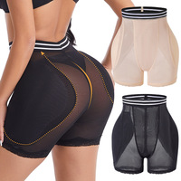 Shorts sculptants rehausseurs de fesses pour femmes, culotte rembourrée taille haute effet ventre plat et rehausseur de hanches, body sculptant en maille grande taille