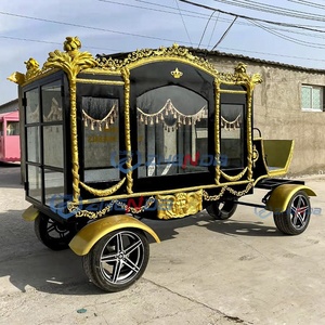 2025 High Quality Customized Trailer Coffin Car Antique Electric Funeral Car Hearse Low Price Funeral Hearse - Product Image 2