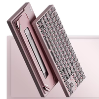 Teclado Magnético Hex80 Rosa Personalizado para Videojuegos con los Últimos Interruptores Magnéticos de OWLAB, Paquete Acústico para Estudios de Videojuegos