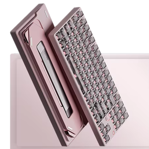 Bàn phím từ tính màu hồng hex80 tùy chỉnh chơi game chuyên nghiệp với công tắc từ tính mới nhất của owlab, gói âm thanh cho các studio chơi game - Product Image 1