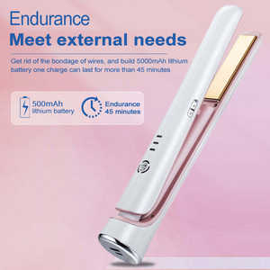 Fer à lisser <span class=keywords><strong>sans</strong></span> <span class=keywords><strong>fil</strong></span> rechargeable MRY Fer <span class=keywords><strong>plat</strong></span> portable <span class=keywords><strong>sans</strong></span> <span class=keywords><strong>fil</strong></span> en titane pour salon de coiffure - Product Image 3