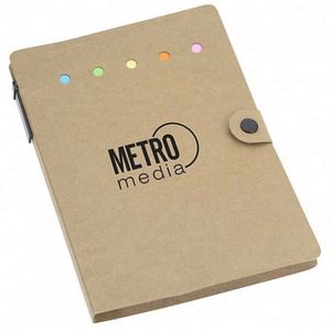 Bloc de Notas Promocional Ecológico con Logotipo Personalizado, Estilo Empresarial, 80g, Impresión en Serigrafía Dowling, Etiquetas Autoadhesivas - Product Image 1