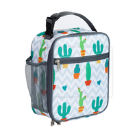 Sac à déjeuner isotherme imperméable Oxford moderne personnalisé pour enfants - Mini glacière thermique de 20 L pour l'école et la randonnée, violet