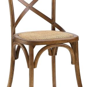 Chaise en bois massif empilable populaire et élégante à dossier en X pour restaurant et mariage - Product Image 2