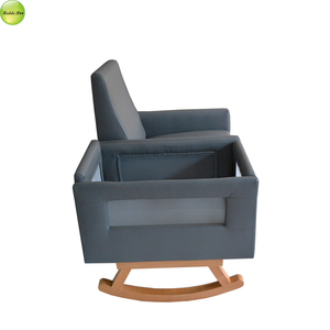 Tall Back Rocking Sofa Chair <strong>Nursery</strong> Glider Upholstered Accent <strong>Armchair</strong> with Baby Seat - Product Image 3