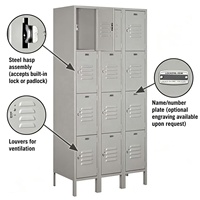 Casier en acier à 12 portes, construction entièrement métallique, écologique, durable, verrouillable, avec étagère réglable, emballage plat, couleur personnalisée