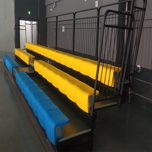 Electric Retractable Bleachers, Motorized Telescopic Grandstand <strong>Seating</strong> for Indoor Venue, Custom Rows &amp; Seats, Factory Direct - Product Image 3