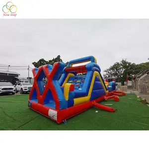 energy obstacle course 2 part inflatable run course for adult