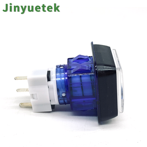 JY Wholesale Bouton poussoir d'arcade LED 33*33mm, <span class=keywords><strong>petit</strong></span> carré à bords chanfreinés/biseautés, accessoires pour machine de jeu, prise EU - Product Image 2