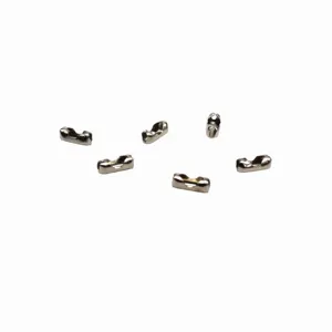 YIBO Custom Metal Stainless Steel Bead Ball Chain Connector Clasp Gold Plating Metal Connector Clips