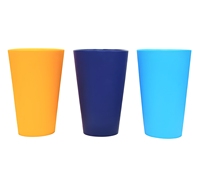 Gobelet à eau en silicone de 16 oz, anti-chute, couleurs unies, gobelet à bière portable