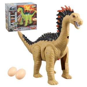 Juguetes transfronterizos para niños que caminan poniendo huevos eléctricos de cuello largo dragón luz llamada proyección modelo de dinosaurio eléctrico - Product Image 1