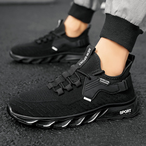 Zapatos Deportivos Casuales para Hombre, para Todas las Temporadas, Cómodos, con Diseño Simple y Elegante con Cordones, Suela Antideslizante y Amortiguadora, Parte Superior de Tela Suave - Product Image 6